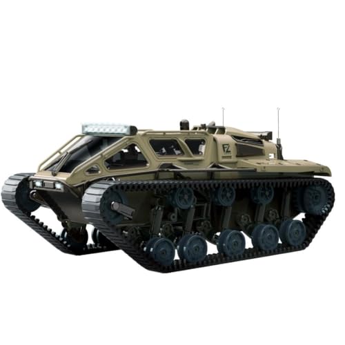 Motörform 1:16 RC Crawler Panzerwagen – 8 km/h vollproportionales ferngesteuertes Fahrzeug mit Lichtern, Türen, Alu-Führungsrad und 2,4-GHz-Controller (Wüstengelb) von Motörform