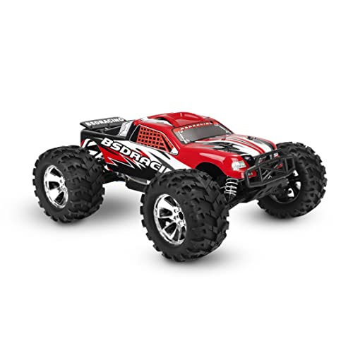 Motörform 1:8 BSDRACING Nitro RC Offroad Monstertruck – 65 km/h 2.4GHz Hochleistungsmodell mit kraftvollem 21cc SH21 Methanolmotor, Allradantrieb & Aluminiumchassis (RTR Version/Rot) von Motörform