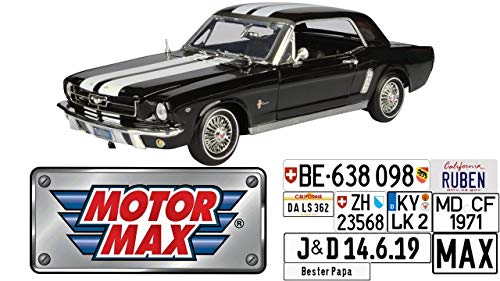 Motor Max Ford Mustang 1964 1/2 1:18 mit Wunschkennzeichen Motor Max Ford Mustang 1964 1/2 1:18 mit Wunschkennzeichen von Motor Max