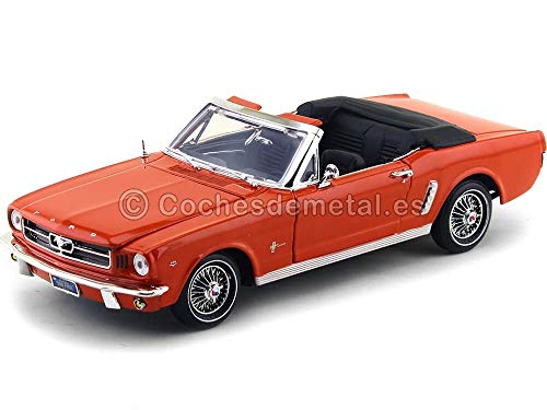 Motor Max MM73145OR Ford Mustang I 1. Generation 1/2 Cabrio Orange 1. Modelljahr 1964 Motor Max MM73145OR Ford Mustang I 1. Generation 1/2 Cabrio Orange 1. Modelljahr 1964 von Motor Max