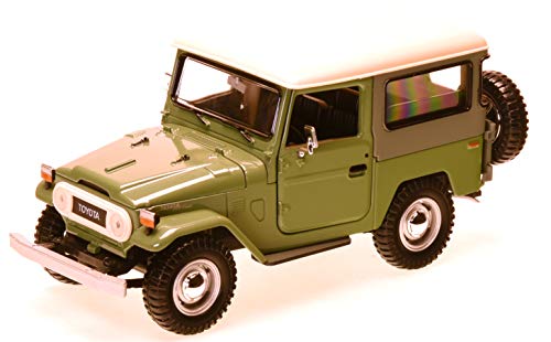New 1:24 W/B MOTOR MAX COLLECTION - BEIGE TOYOTA FJ40 Diecast Model Car By MOTOR MAX by Motor Max von Motor Max