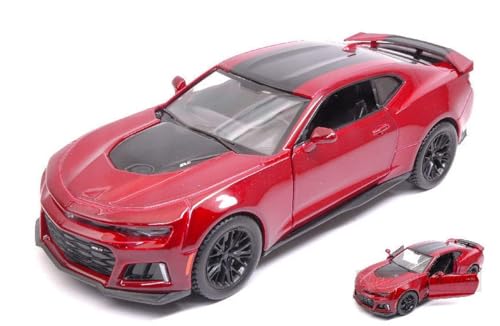 MOTORMAX MTM79351R CHEVROLET CAMARO ZL1 2017 RED/BLACK 1:24 MODELLINO DIE CAST von MotorMax