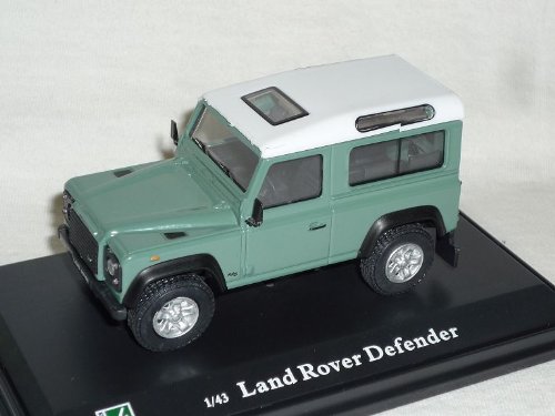 Land Rover Defender GrÜn 3 TÜrer GrÜn Sockel Und Vitrine 1/43 Modellcarsonline Modellauto Modell Auto von Motorart