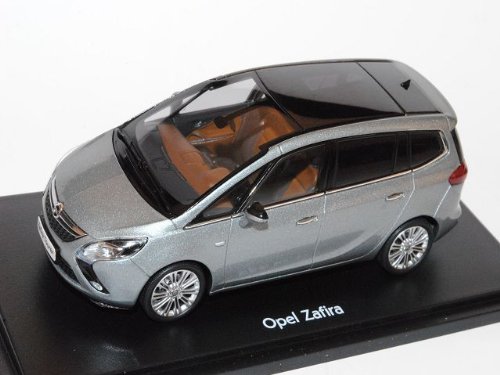 Opel Zafira Tourer C Ab 2012 Silber Lake Grau 1/43 Ist Ixo Modell Auto mit individiuellem Wunschkennzeichen von Motorart