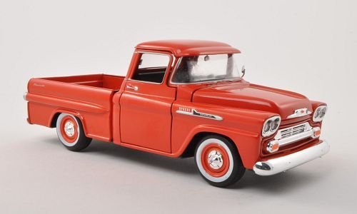 Chevrolet Apache Fleetside Pick Up, rot, 0, Modellauto, Fertigmodell, Motormax 1:24 von Chevrolet