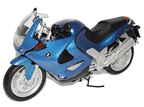 Motormax B-M-W K1200RS Blau 1/6 Modell Motorrad mit individiuellem Wunschkennzeichen von Motormax