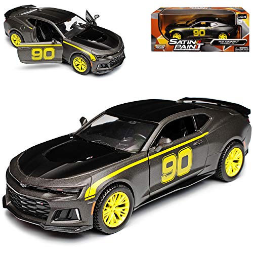 Motormax Chevrolet Camaro Coupe ZL1 Matt Schwarz Nr 90 6. Generation Ab 2015 Version Ab 2017 1/24 Modell Auto mit individiuellem Wunschkennzeichen Motormax Chevrolet Camaro Coupe ZL1 Matt Schwarz Nr 90 6. Generation Ab 2015 Version Ab 2017 1/24 Modell Auto mit individiuellem Wunschkennzeichen von Motormax