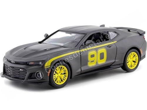 Motormax Chevrolet Camaro ZL1 2017#90 matt grau Modellauto 1:24 von Motormax
