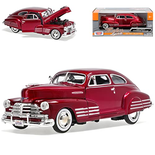 Motormax Chevrolet Chevy Aerosedan Fleetline Coupe Rot 1948 Oldtimer 1/24 Modell Auto Motormax Chevrolet Chevy Aerosedan Fleetline Coupe Rot 1948 Oldtimer 1/24 Modell Auto von Motormax