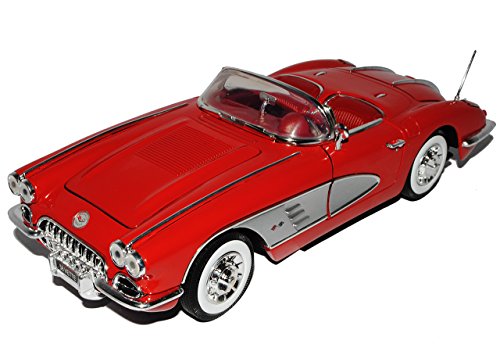 Motormax Chevrolet Chevy Corvette C1 Cabrio Rot 1953-1962 1/18 Modell Auto mit individiuellem Wunschkennzeichen Motormax Chevrolet Chevy Corvette C1 Cabrio Rot 1953-1962 1/18 Modell Auto mit individiuellem Wunschkennzeichen von Motormax