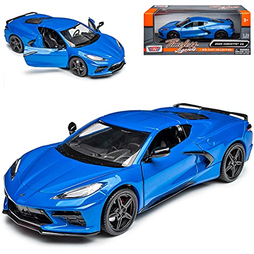 Motormax Chevrolet Chevy Corvette C8 Singray Coupe Blau Ab 2020 1/24 Modell Auto mit individiuellem Wunschkennzeichen Motormax Chevrolet Chevy Corvette C8 Singray Coupe Blau Ab 2020 1/24 Modell Auto mit individiuellem Wunschkennzeichen von Motormax