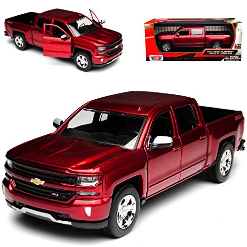 Motormax Chevrolet Silverado 1500 LT Z71 3. Generation Pick-Up Rot Metallic Modell Ab 2013 Version Ab 2017 1/27 1/24 Modell Auto mit individiuellem Wunschkenn.. Motormax Chevrolet Silverado 1500 LT Z71 3. Generation Pick-Up Rot Metallic Modell Ab 2013 Version Ab 2017 1/27 1/24 Modell Auto mit individiuellem Wunschkenn.. von Motormax