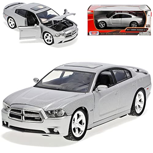 MOTORMAX Dodge Charger Limousine Ab 2006 Silber 1/24 Modellauto Modell Auto von MOTORMAX