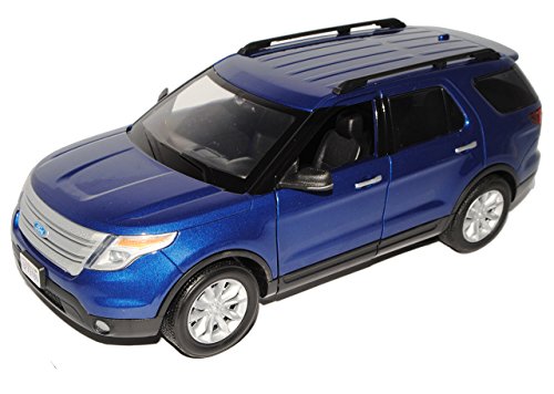 Motormax Ford Explorer XLT Blau 5. Generation Ab 2010 1/18 Modell Auto mit individiuellem Wunschkennzeichen von Motormax