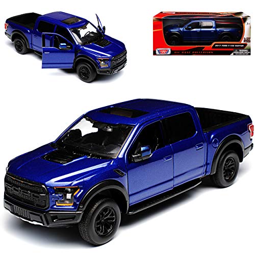 Motormax Ford F-150 Raptor Blau Pick-Up 13. Generation Ab 2014 Version 2017 1/27 1/24 Modell Auto von Motormax