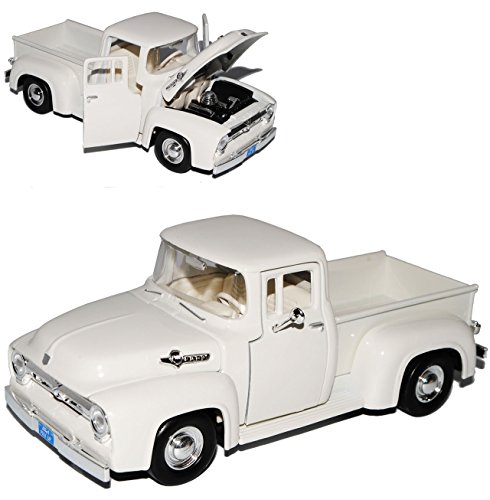 Motormax Ford F100 Pick-up 1956 Weiss Beige Pritsche Oldtimer 1/24 Modell Auto Motormax Ford F100 Pick-up 1956 Weiss Beige Pritsche Oldtimer 1/24 Modell Auto von Motormax
