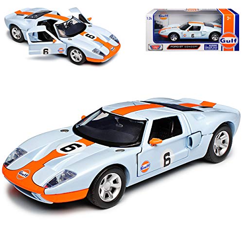 Motormax Ford GT Concept Coupe Blau Nr 6 2004-2006 1/24 Modell Auto von Motormax