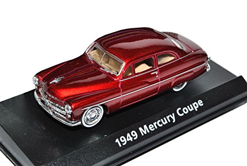 Motormax Ford Mercury Coupe 1949 Rot 1/43 Modell Auto mit individiuellem Wunschkennzeichen von Motormax