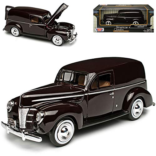 Motormax Ford Sedan Delivery Lieferwagen 1940 Rot Braun Oldtimer 1/24 Modellauto Modell Auto Motormax Ford Sedan Delivery Lieferwagen 1940 Rot Braun Oldtimer 1/24 Modellauto Modell Auto von Motormax