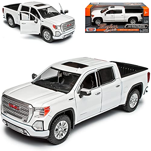 Motormax G*M*C Sierra 1500 Denali Crew Cab Pick-Up Weiss 2019 1/27 1/24 Modell Auto von Motormax