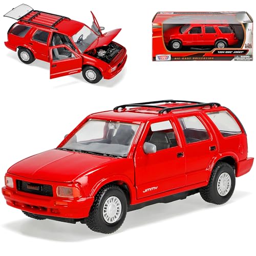 Motormax GMC Jimmy 1994 SUV Rot 1/24 Modell Auto von Motormax
