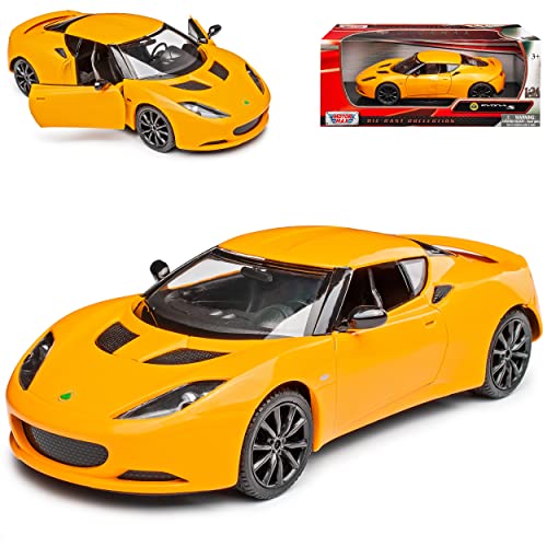 Motormax Lotus Evora S Coupe Gelb Ab 2009 1/24 Modell Auto mit individiuellem Wunschkennzeichen von Motormax