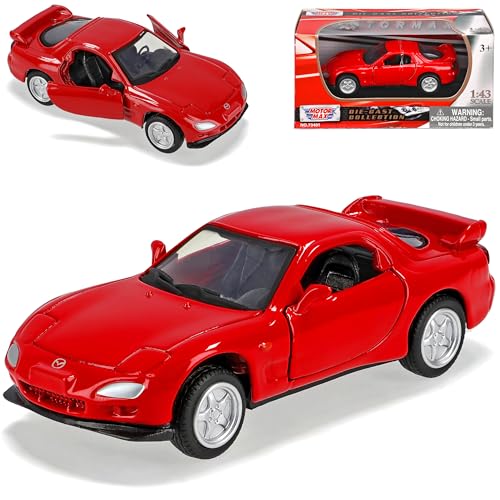 Motormax Mazda RX7 FD Coupe Rot 1991-2002 1/43 Modell Auto mit individiuellem Wunschkennzeichen Motormax Mazda RX7 FD Coupe Rot 1991-2002 1/43 Modell Auto mit individiuellem Wunschkennzeichen von Motormax