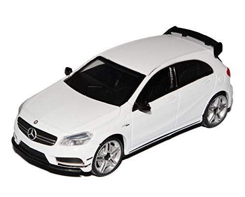 Motormax Mercedes-Benz A-Klasse W176 A 45 AMG 5 Türer Weiss Ab 2012 1/43 Modell Auto mit individiuellem Wunschkennzeichen von Motormax