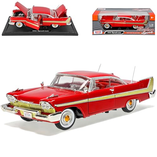 Motormax Plymouth Fury 1958 Coupe Rot Oldtimer 1/18 Modell Auto Motormax Plymouth Fury 1958 Coupe Rot Oldtimer 1/18 Modell Auto von Motormax