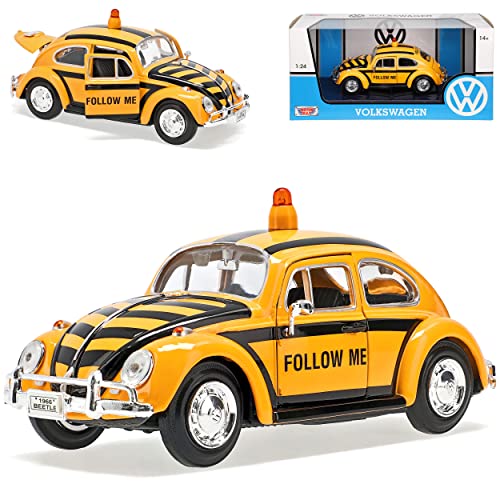 Motormax Volkwagen Käfer Gelb Follow Me Airport Flughafen Lotse Gelb 1/24 Modell Auto mit individiuellem Wunschkennzeichen Motormax Volkwagen Käfer Gelb Follow Me Airport Flughafen Lotse Gelb 1/24 Modell Auto mit individiuellem Wunschkennzeichen von Motormax
