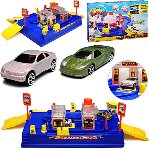 Motormax Waschstrasse mit farblich ändernden Fahrzeug und Zubehör mit vielen Funktionen 1/64 Motormax Waschstrasse mit farblich ändernden Fahrzeug und Zubehör mit vielen Funktionen 1/64 von Motormax