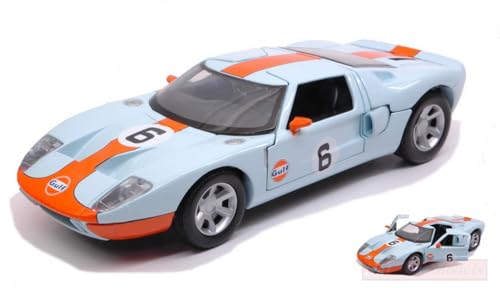 Motormax New MTM79641 Ford GT Concept 2004 Gulf Series 1:24 MODELLINO DIE Cast Model von Motormax