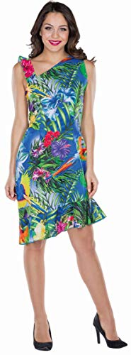 Damen Kostüm Hawaii Kleid Südsee Sommerkleid bunt Fasching Mottoparty (36) von Mottoland