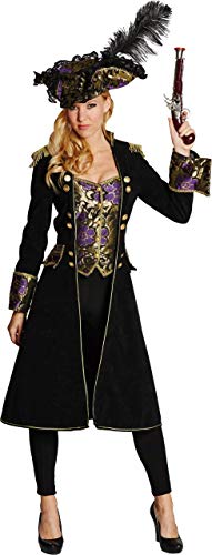 Mottoland Damen Kostüm Deluxe Piratenmantel Piratin Karneval Fasching Gr.38 von Mottoland