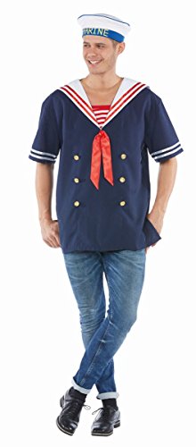 Matrose Herren Kostüm blauen Jungs Seebär Mariner Karneval Matrose Herren Kostüm blauen Jungs Seebär Mariner Karneval von Mottoland