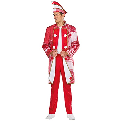Mottoland 119220 - Frack Rot/weiß * Größe 50 - 58 * Karneval Uniform Jacket (54) von Mottoland