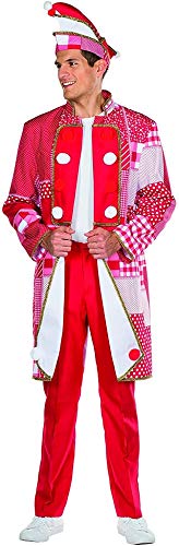 Mottoland 119220 - Frack Rot/weiß * Größe 50 - 58 * Karneval Uniform Jacket (56) von Mottoland