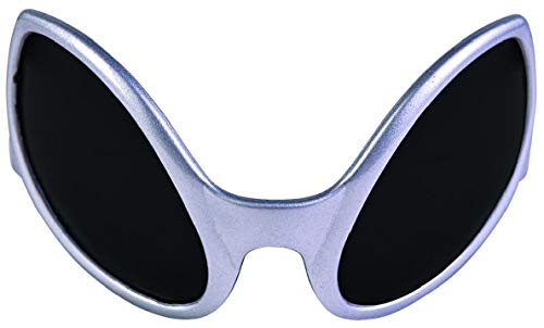 Mottoland Alien Brille Silber Space Sonnenbrille Karneval von Mottoland