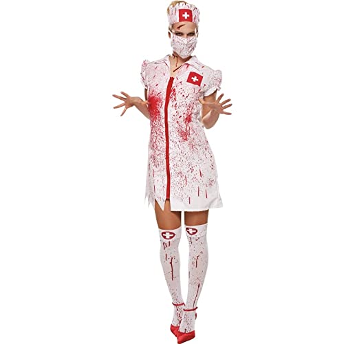Mottoland Damen Kostüm blutige Horror Krankenschwester zu Halloween Größe 42 von Mottoland
