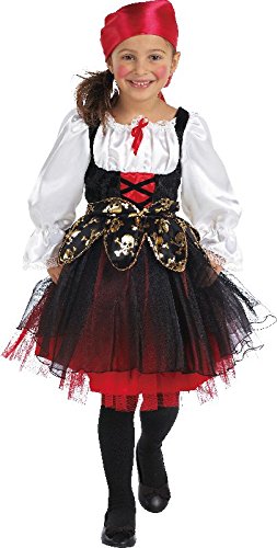 Mottoland Kinder Kostüm Piratin Kleid und Kopftuch zu Karneval Fasching Gr.116 Mottoland Kinder Kostüm Piratin Kleid und Kopftuch zu Karneval Fasching Gr.116 von Mottoland