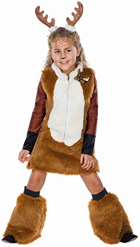 Mottoland Kinder Kostüm REH Rehkitz Rentier Feline Kleid braun Fasching Karneval (104) von Mottoland