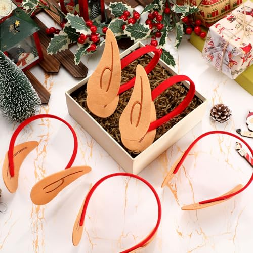 Elfenohren Stirnbänder für Halloween, Elfen, Cosplay, Party, Zubehör, Weihnachten, Elfenohren, Kopfbedeckung, Kostümzubehör, Rot, 12 Stück Elfenohren Stirnbänder für Halloween, Elfen, Cosplay, Party, Zubehör, Weihnachten, Elfenohren, Kopfbedeckung, Kostümzubehör, Rot, 12 Stück von Moucuny