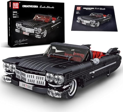 Mould King 10012 Technik Cabrio Auto Bausteine,1245 Teile Eldorado Car Modell Klemmbausteine Bausatz Kompatibel Mit Technologie Mier Auto Spielzeugauto von Mould King