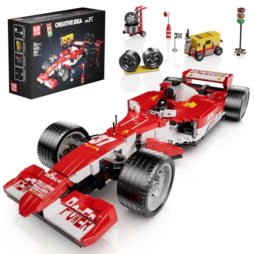 Mould King 10035 Formula Rennwagen Klemmbausteine Super Sportwagen Bausteine Speed Champion Rennauto Modellauto Ausstellungsmodell Für Fans Erwachsene (1603 Teile) von Mould King