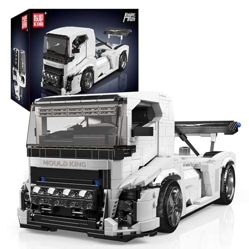 Mould King 10036 Technik Truck Modell, Kreativität Technologie für Anhänger LKW großes Set (1604+ Teile) MOC Klemmbausteine Bausatz Spielzeug für 8+ Jahre alte Jungen von Mould King
