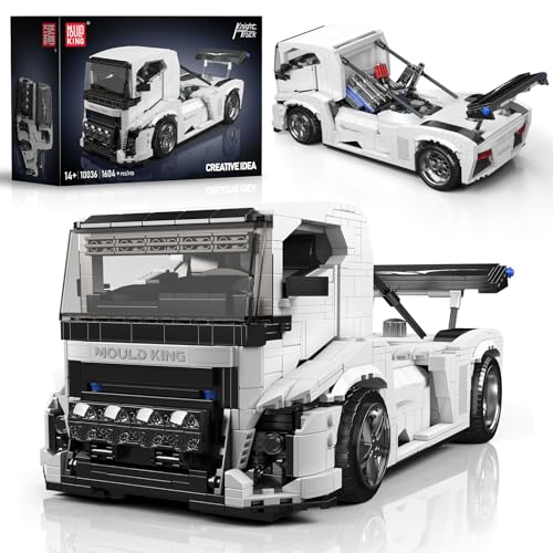 Mould King 10036 Truck Bausatz – 1.604 Teile Technik-LKW Klemmbausteine Kit für Erwachsene/Sammler – Kreatives Geschenk ab 8 Jahren von Mould King