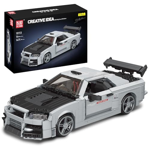 Mould King 10113 Technik Sportwagen Bausteine, 1471 Teiles Modellauto-Bausatz, Spielzeugauto, Rennauto Geschenk für Kinder (Statische Version) von Mould King