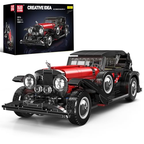 Mould King 10114 Technik Oldtimer Auto Modell Bausteine, Technik Retro Auto Modell Bauset, 1308+Teile Hightech Automodell Kinder Lernspielzeug Geburtstagsgeschenk für Kinder Mould King 10114 Technik Oldtimer Auto Modell Bausteine, Technik Retro Auto Modell Bauset, 1308+Teile Hightech Automodell Kinder Lernspielzeug Geburtstagsgeschenk für Kinder von Mould King