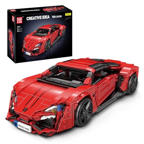 Mould King 10117 Technik Sportwagen Bausteine Sets, 1311 Teile MOC Kreativität Rennwagen Modell Bausatz, Auto Geschenke für Kinder ab 14 Jahren/Erwachsene Sammler Enthusiasten Mould King 10117 Technik Sportwagen Bausteine Sets, 1311 Teile MOC Kreativität Rennwagen Modell Bausatz, Auto Geschenke für Kinder ab 14 Jahren/Erwachsene Sammler Enthusiasten von Mould King