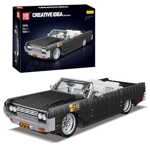 Mould King 10118 Technik Cabrio Auto Modell Bausteine, Technik Retro Auto Modell Bauset, 1903+Teile MOC Supersportwagen Kinder STEM Lernspielzeug Geburtstagsgeschenk Mould King 10118 Technik Cabrio Auto Modell Bausteine, Technik Retro Auto Modell Bauset, 1903+Teile MOC Supersportwagen Kinder STEM Lernspielzeug Geburtstagsgeschenk von Mould King